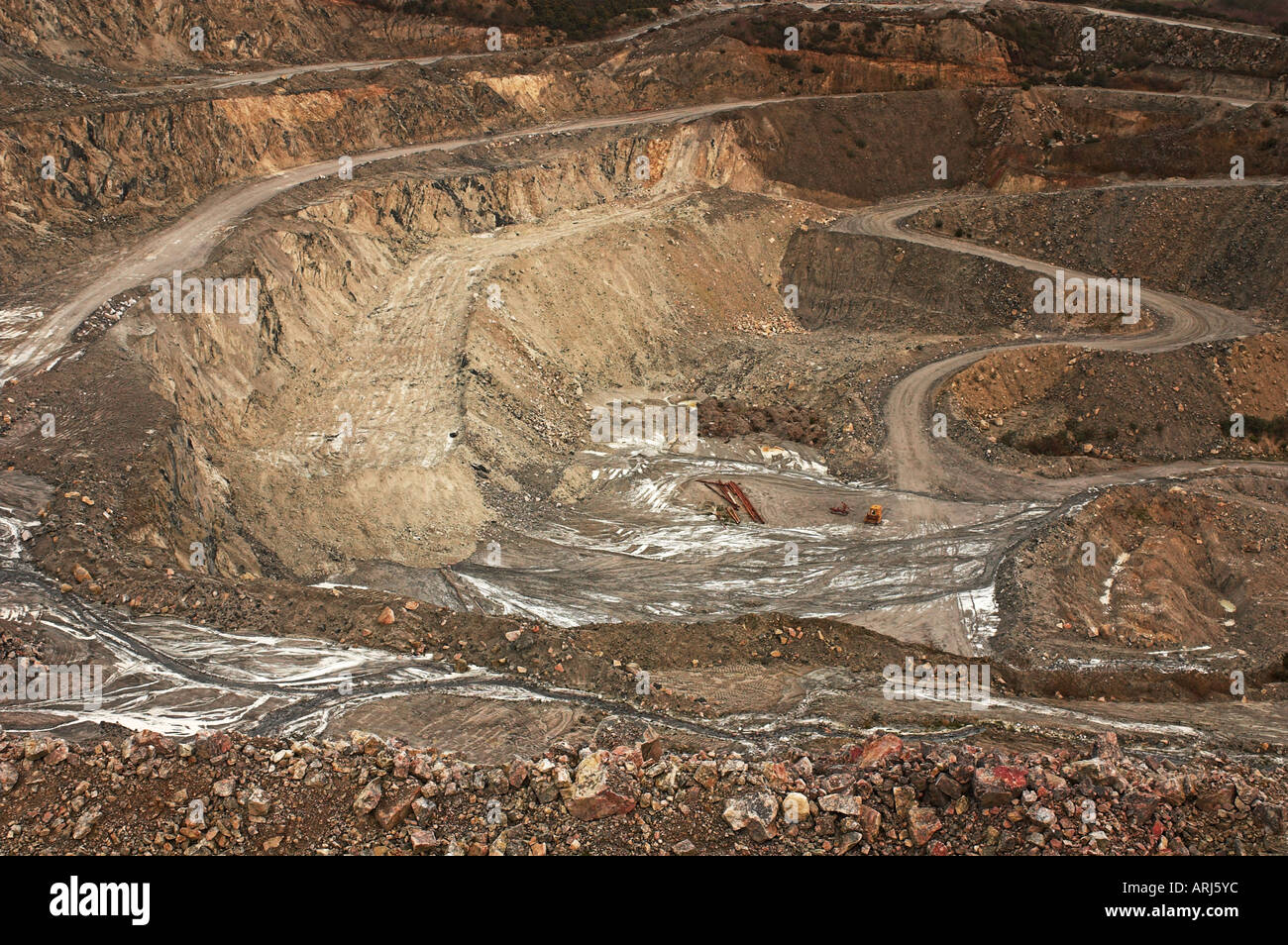 China clay mining industry Cornwall UK Stock Photo Alamy