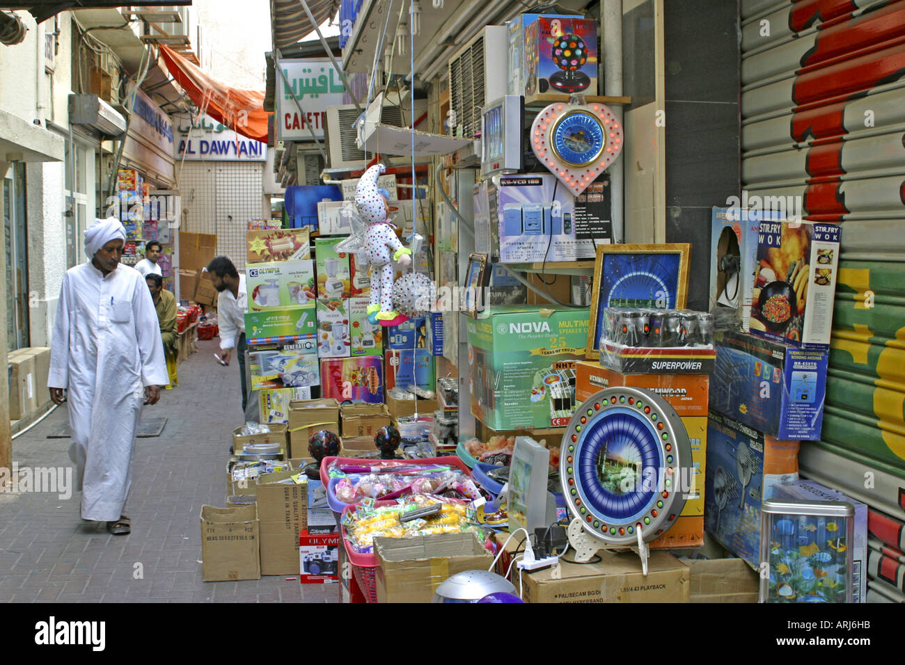 shops, United Arab Emirates, Al Ras, Dubai Stock Photo Alamy