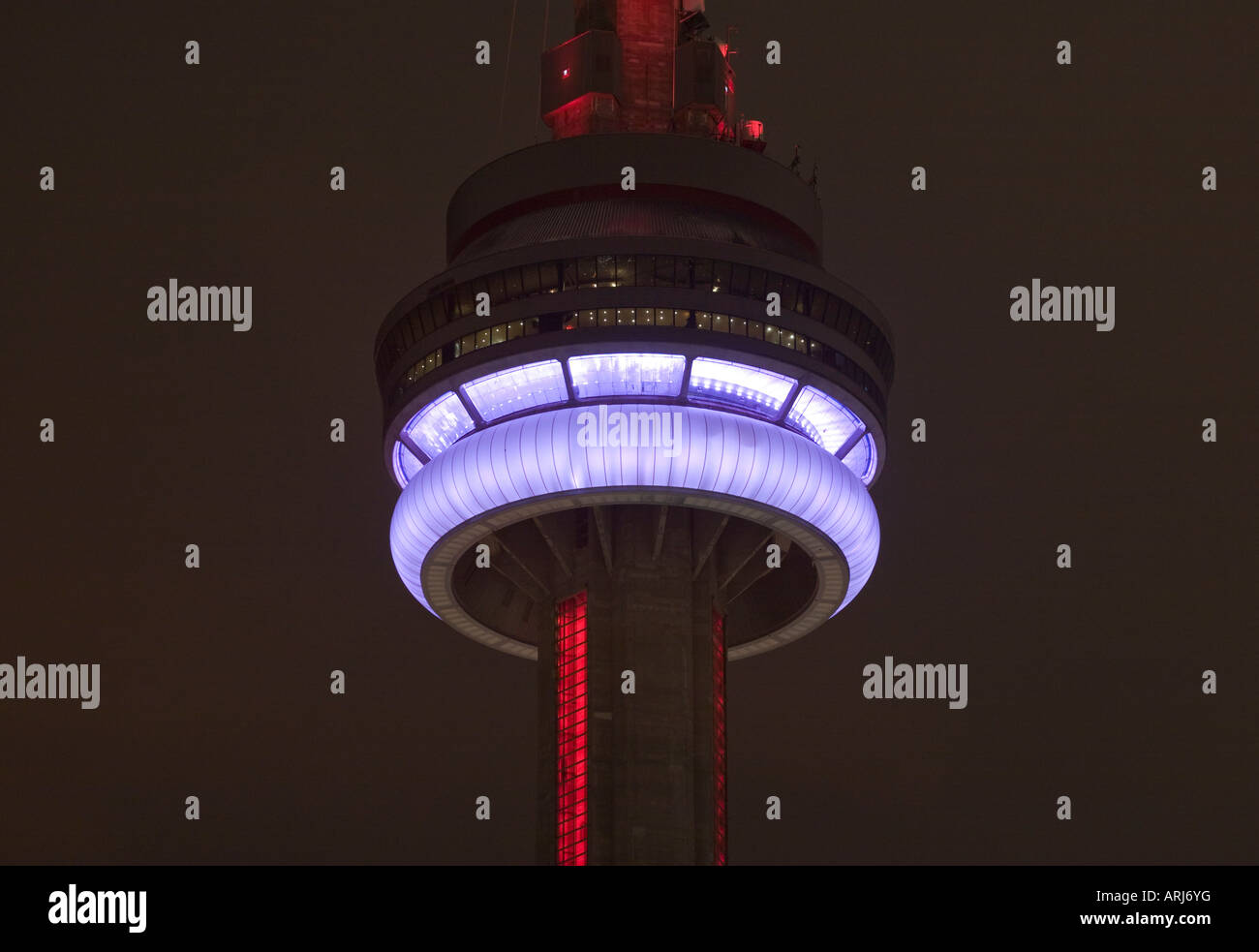 CN Tower Toronto Canada night Stock Photo - Alamy