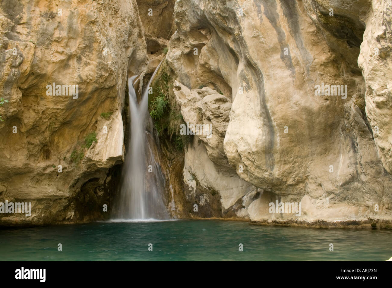 Waterfall in Andalusia, Spain Stock Photo