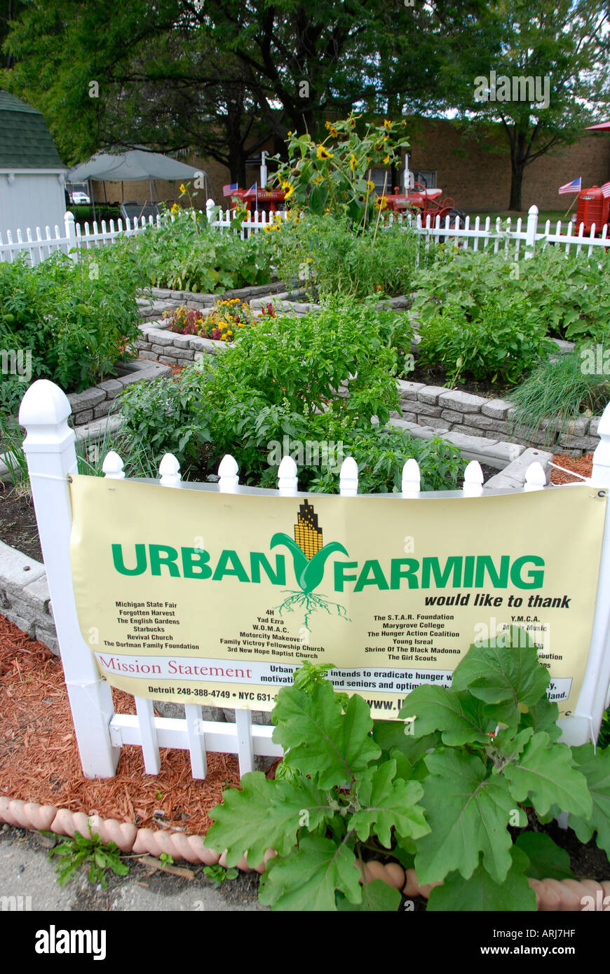 Home vegetable Garden on display at the Michigan State Fair Held at