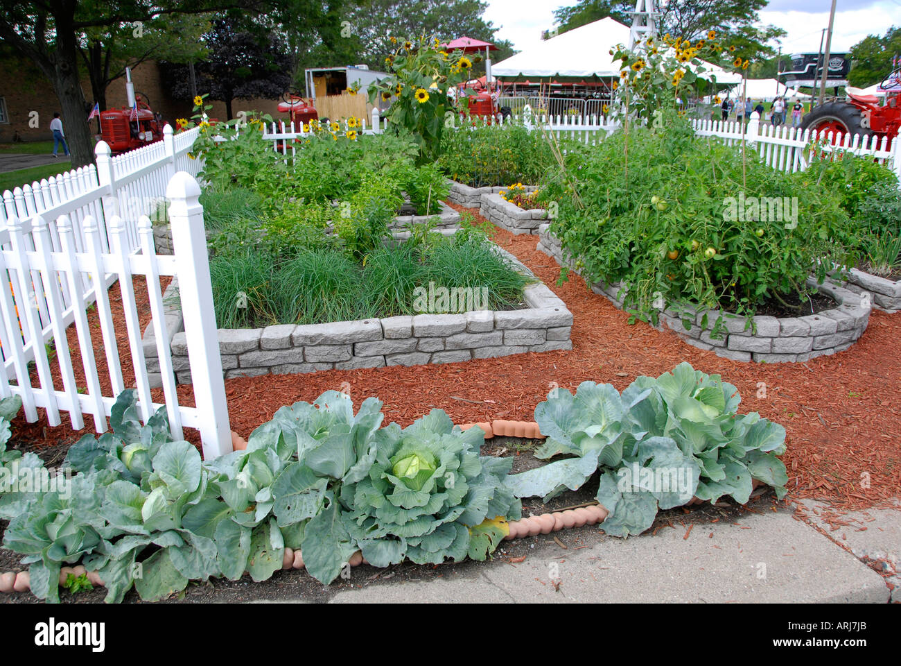 Home vegetable Garden on display at the Michigan State Fair Held at