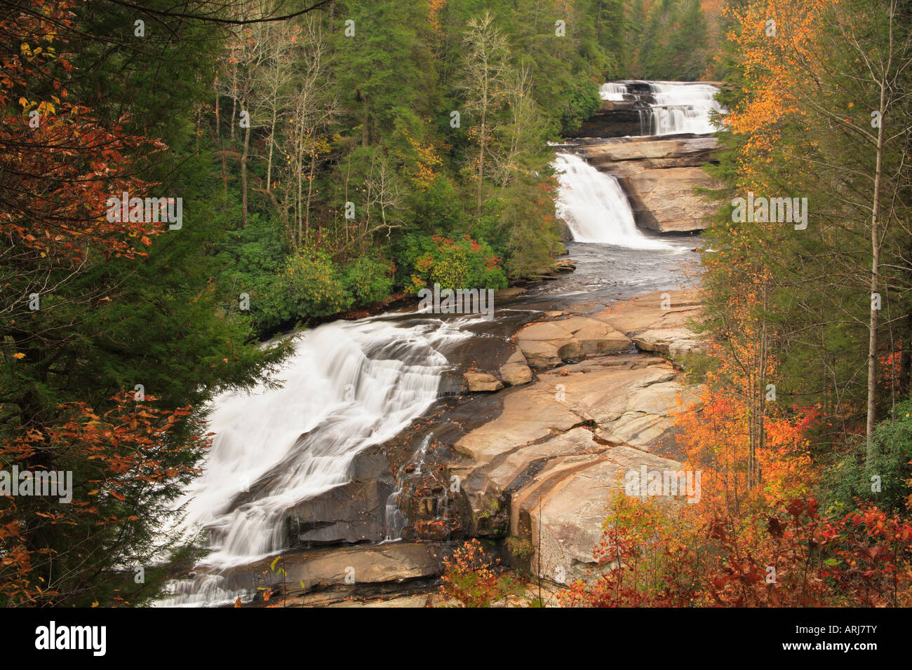 Dupont state forest triple falls hi-res stock photography and images ...