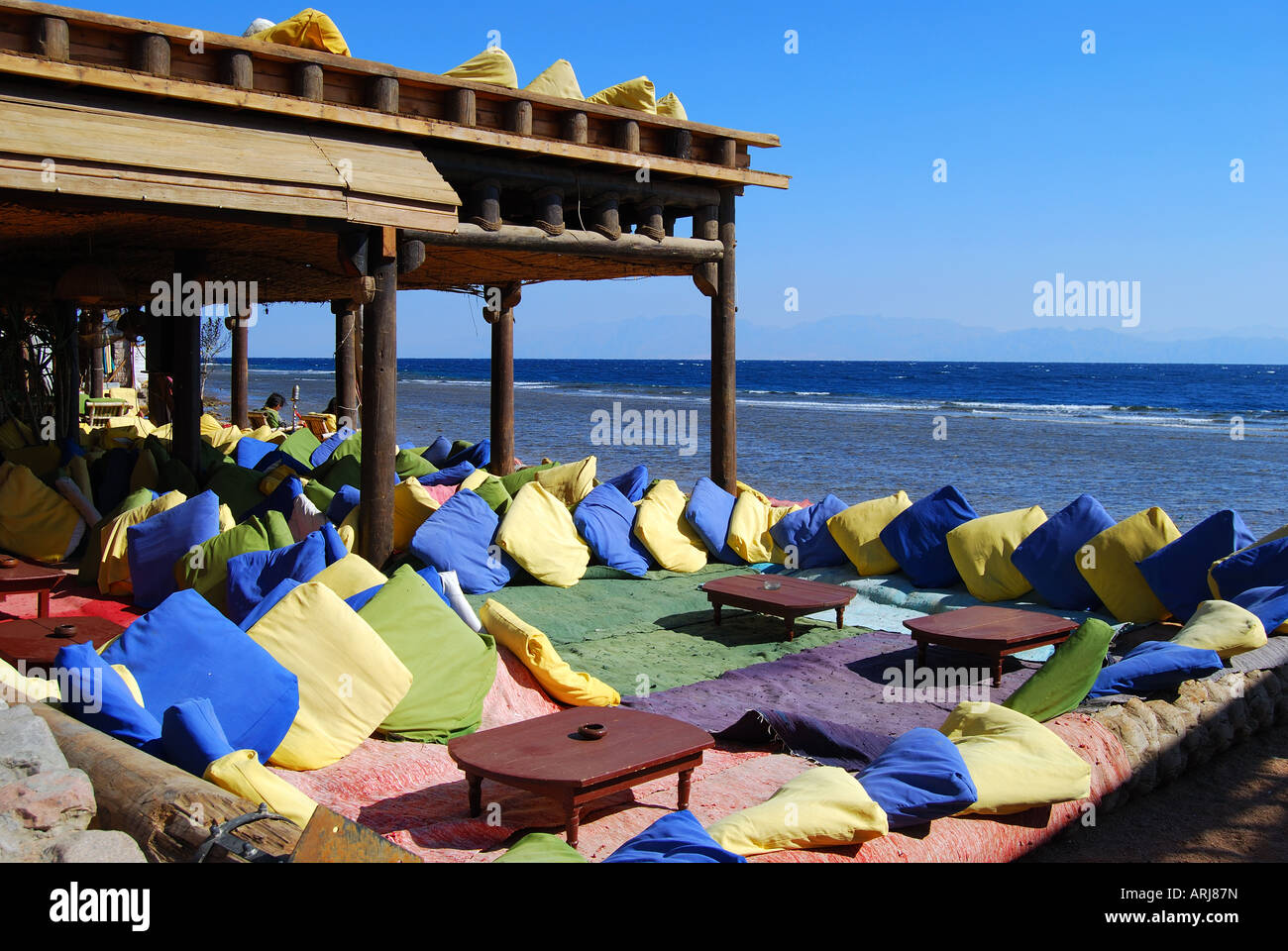 Promenade beachfront cafe & restaurant, Dahab, Sinai Peninsula