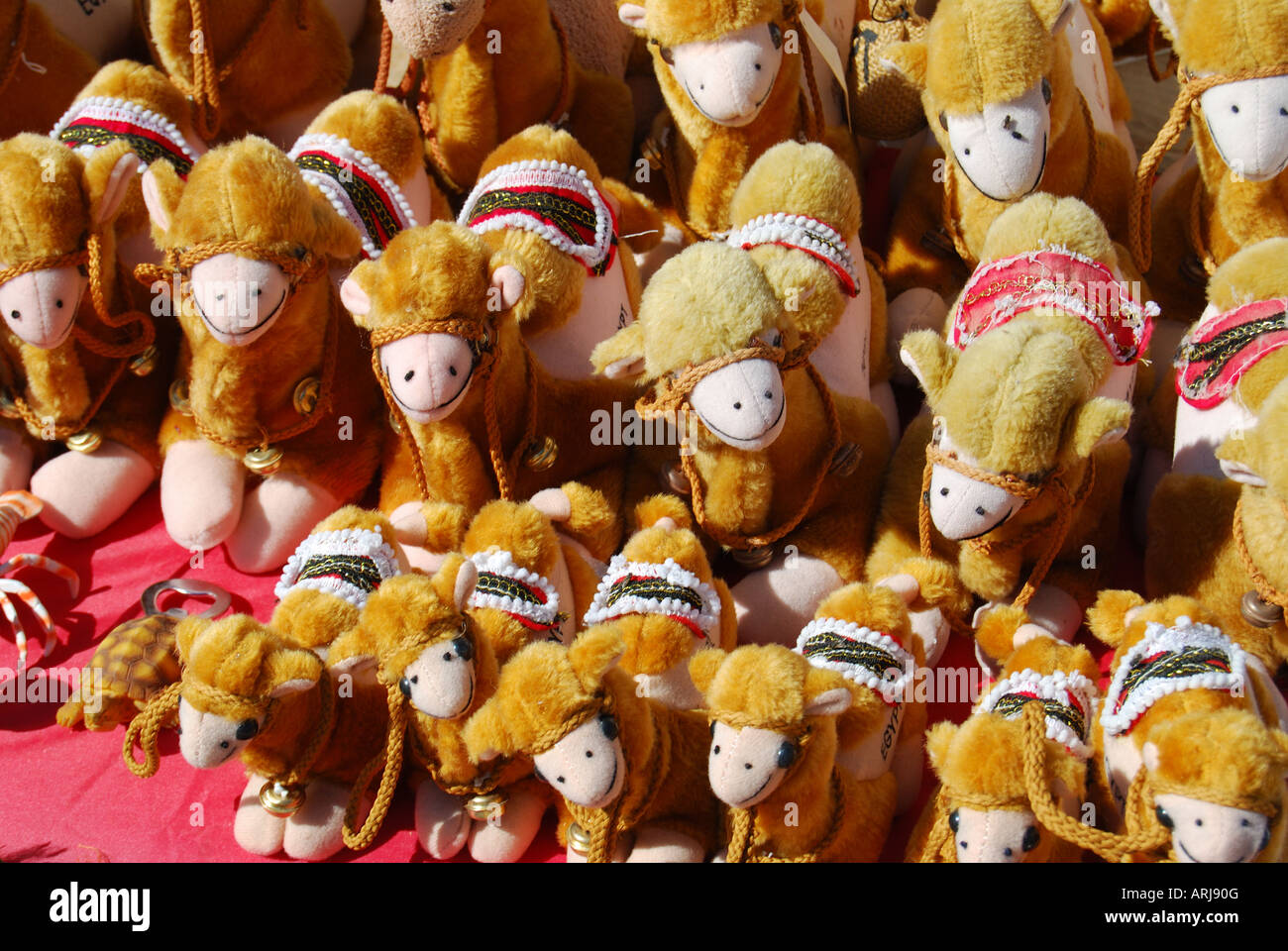 Souvenir soft toy camels, Dahab, Sinai Peninsula, Republic of Egypt