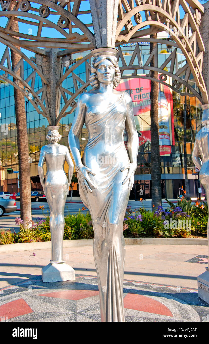 the hollywood starlet statue Stock Photo - Alamy