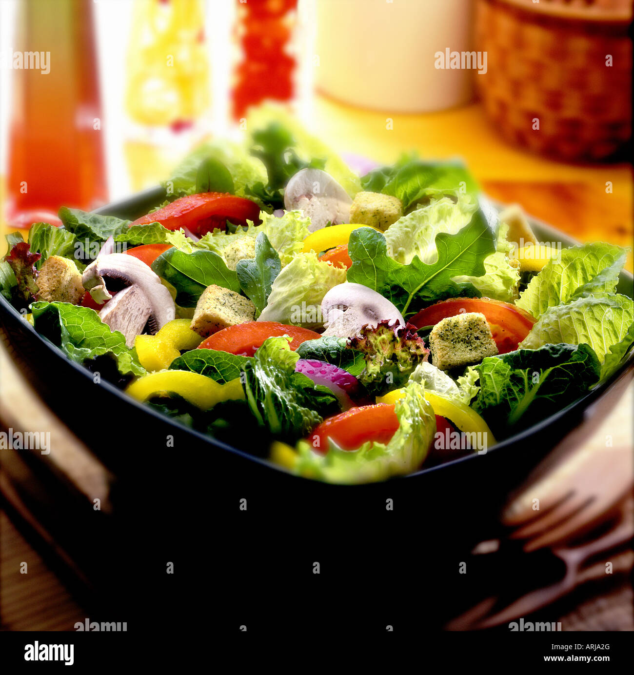 Bowl of salad Stock Photo