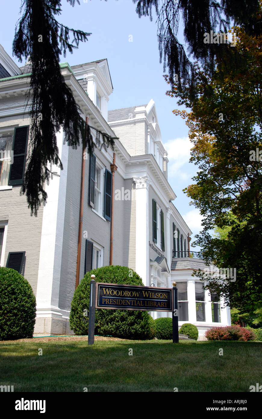 Woodrow Wilson Presidential Library at Staunton Virginia VA Stock Photo