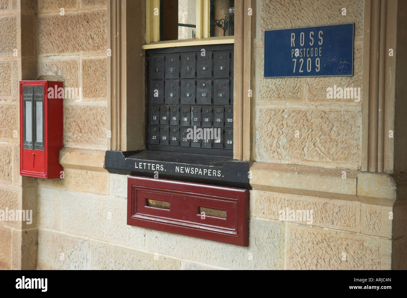 Ross Post Office Tasmania Stock Photo Alamy