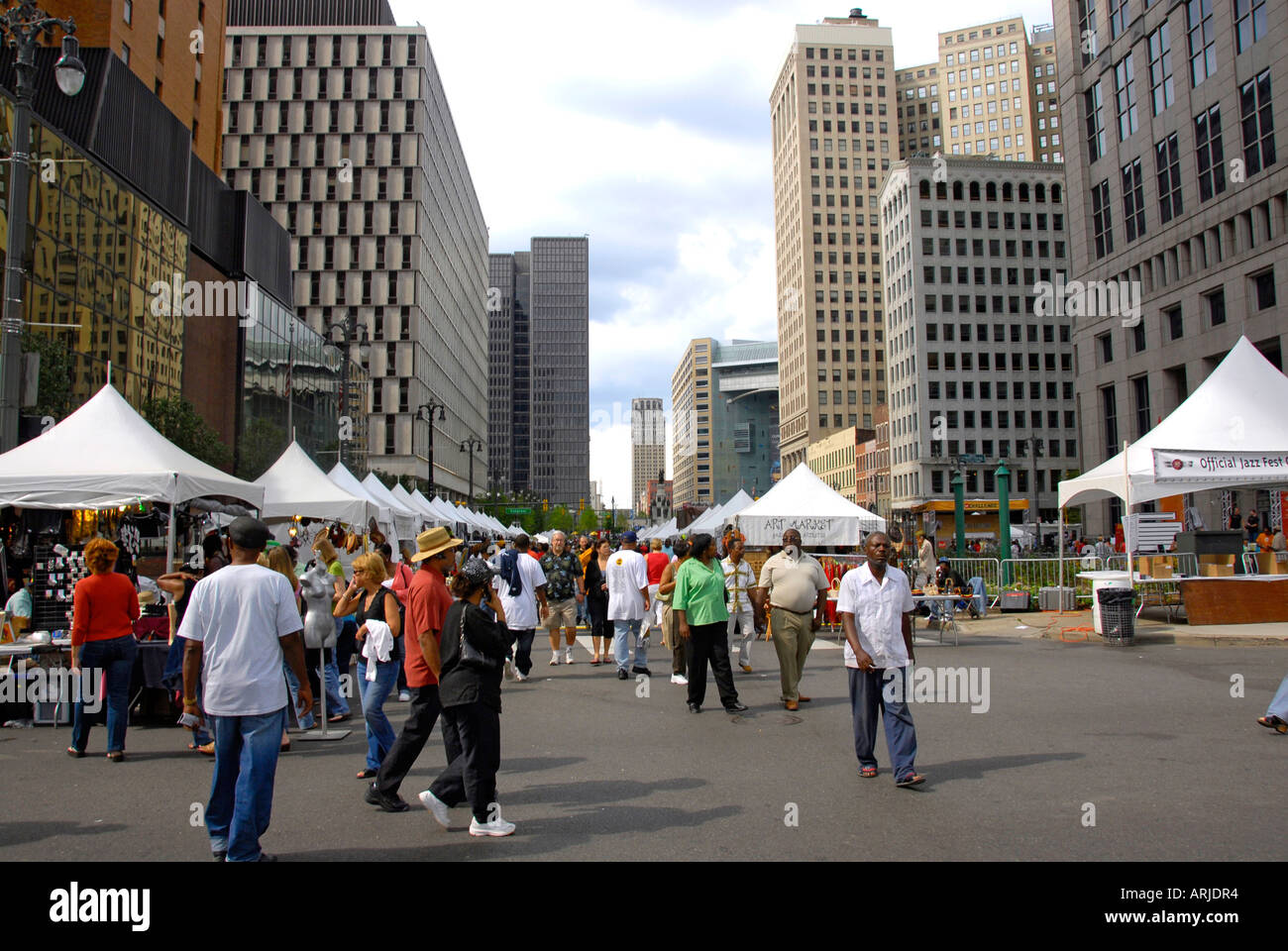 Detroit Jazz fest a downtown Detroit Michigan annual weekend event