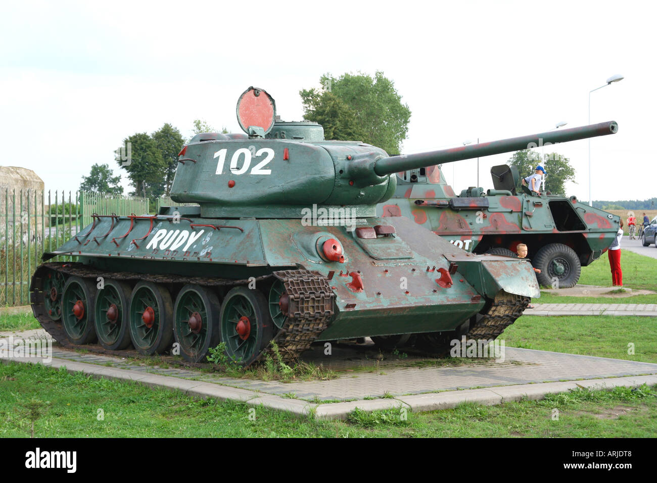 T 34 tank Stock Photo