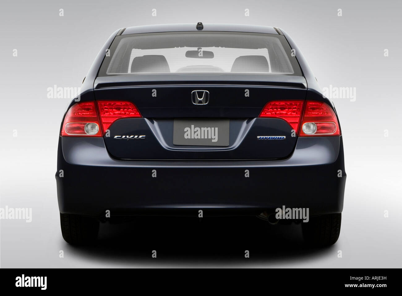 2008 Honda Civic Hybrid in Gray Low/Wide Rear Stock Photo Alamy