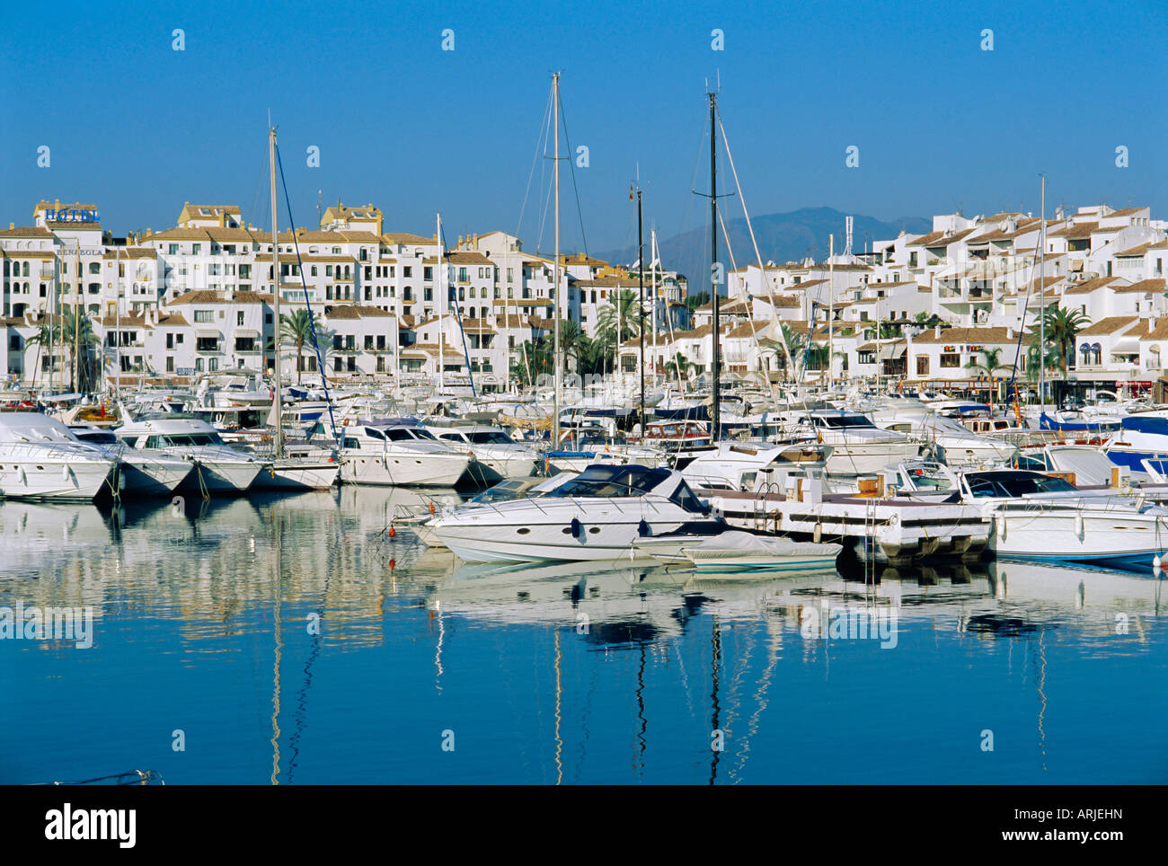 Puerto Banus near Marbella, Costa Del Sol, Andalucia, Spain Stock Photo