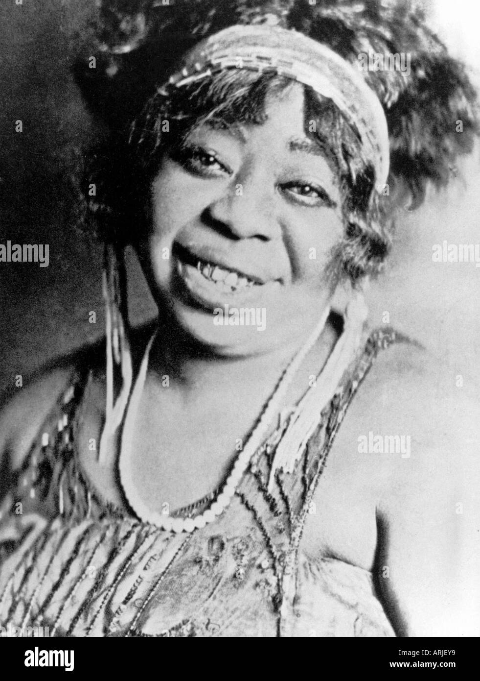 GERTRUDE PRIDGETT 'MA' RAINEY (1886-1939)  American Blues singer in 1917 Stock Photo