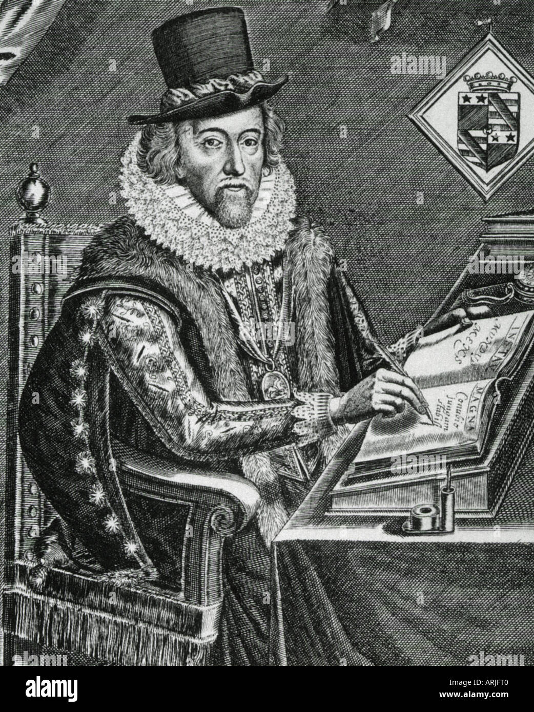 FRANCIS BACON English philosopher and statesman 1561 to 1626 Stock Photo