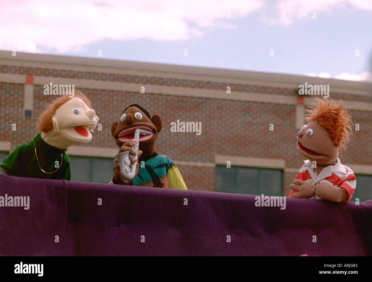 Puppet performance at neighborhood festival. Minneapolis Minnesota MN USA Stock Photo Alamy