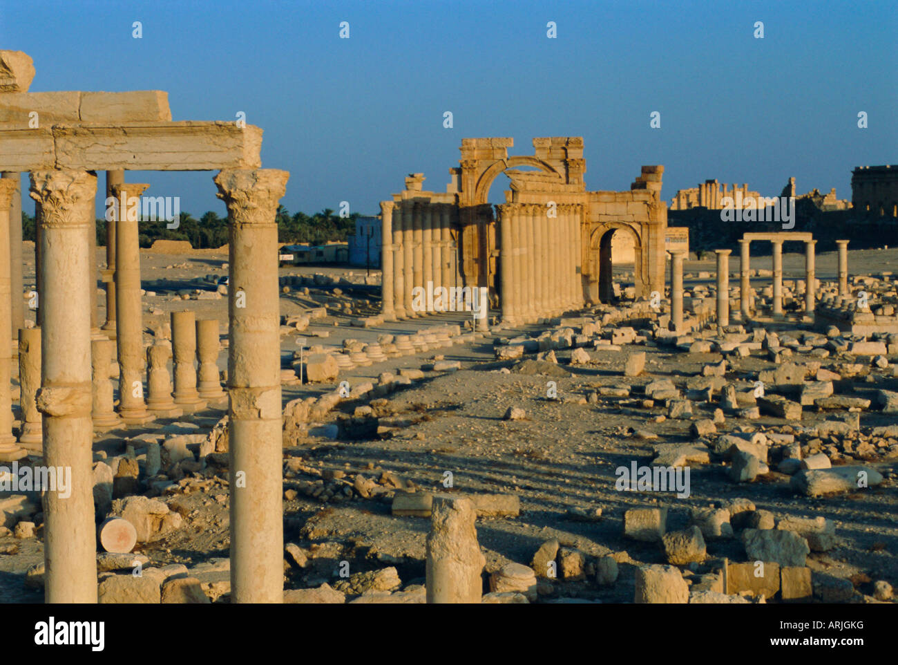 Palmyra, ruins of Roman city, Syria, Middle East Stock Photo - Alamy