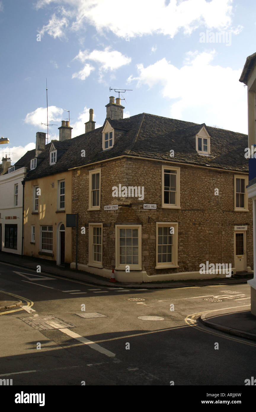 Corner of Tetbury St and Well Hill Minchinhampton Gloucestershire