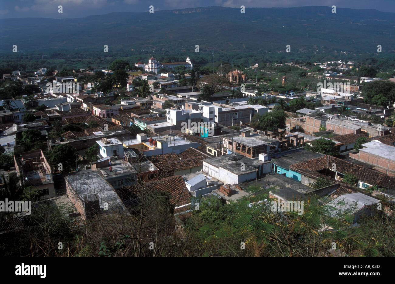 Town Chiapa de Corzo founded 1528 by Diego de Mazariegos Chiapas Mexico Stock Photo