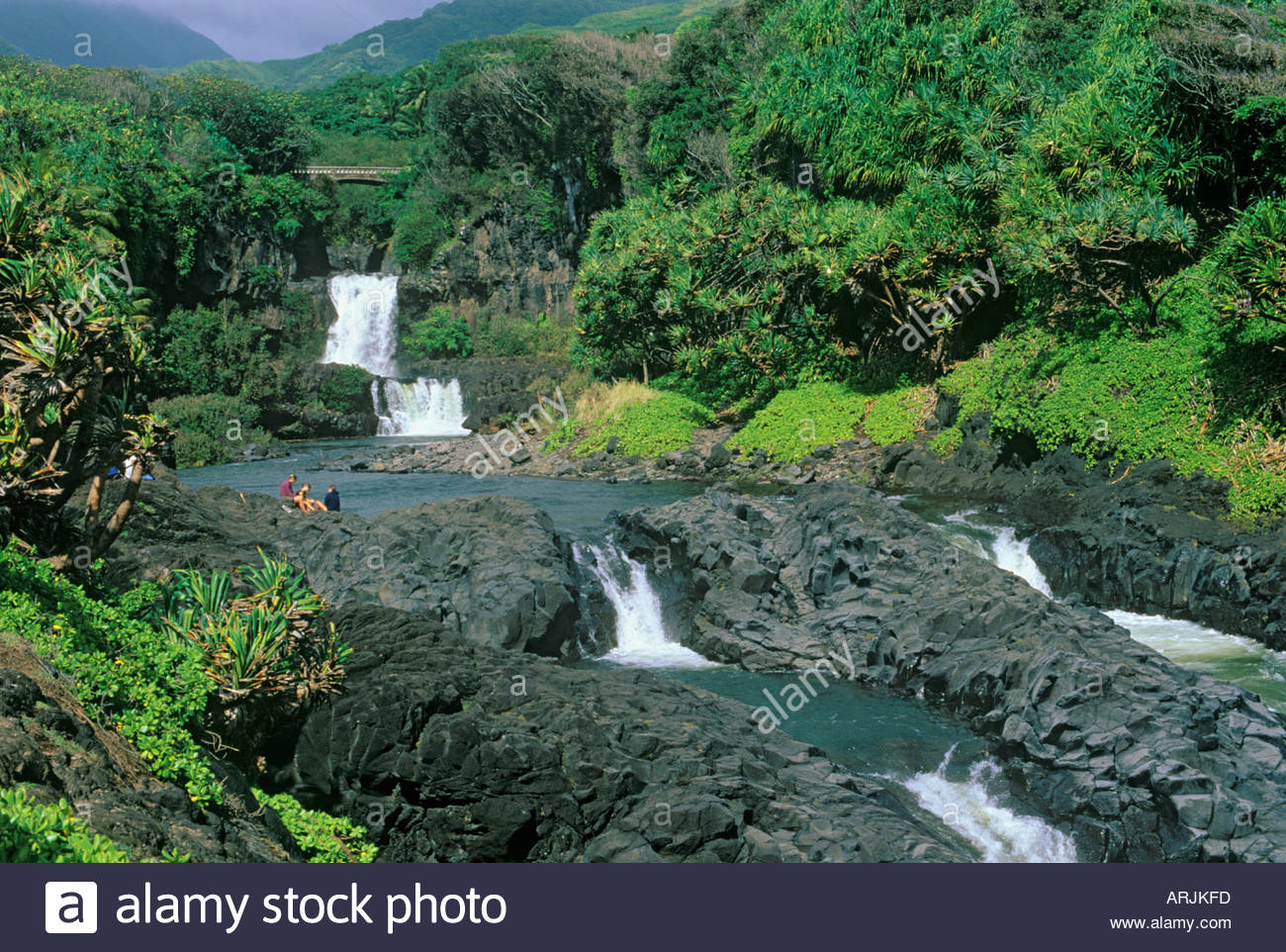 Ohe O Gulch And Seven Sacred Pools In Haleakala National Park Island Stock Photo Alamy