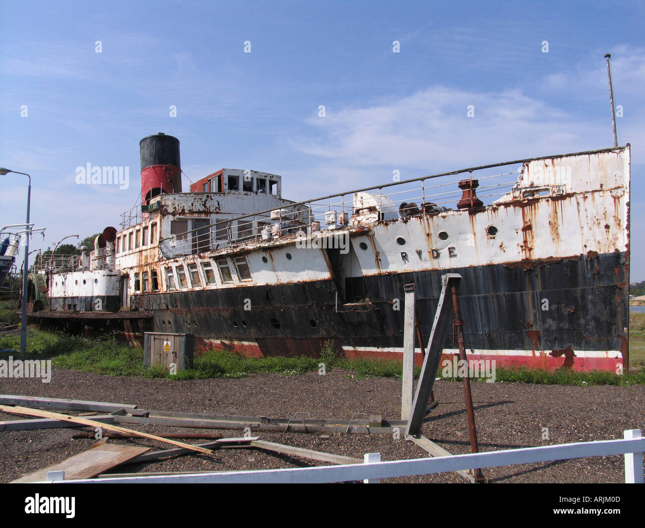 Derelict Ryde Queen paddle steamer Island Harbour Newport Isle Wight Stock Photo 5245964 Alamy