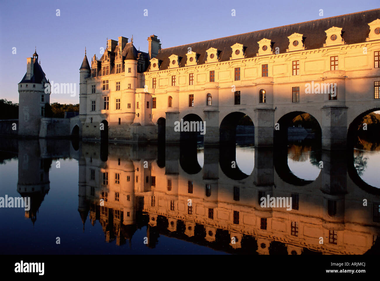 Chateau of Chenonceau, Indre et Loire, Pays de Loire, Loire Valley, France, Europe Stock Photo