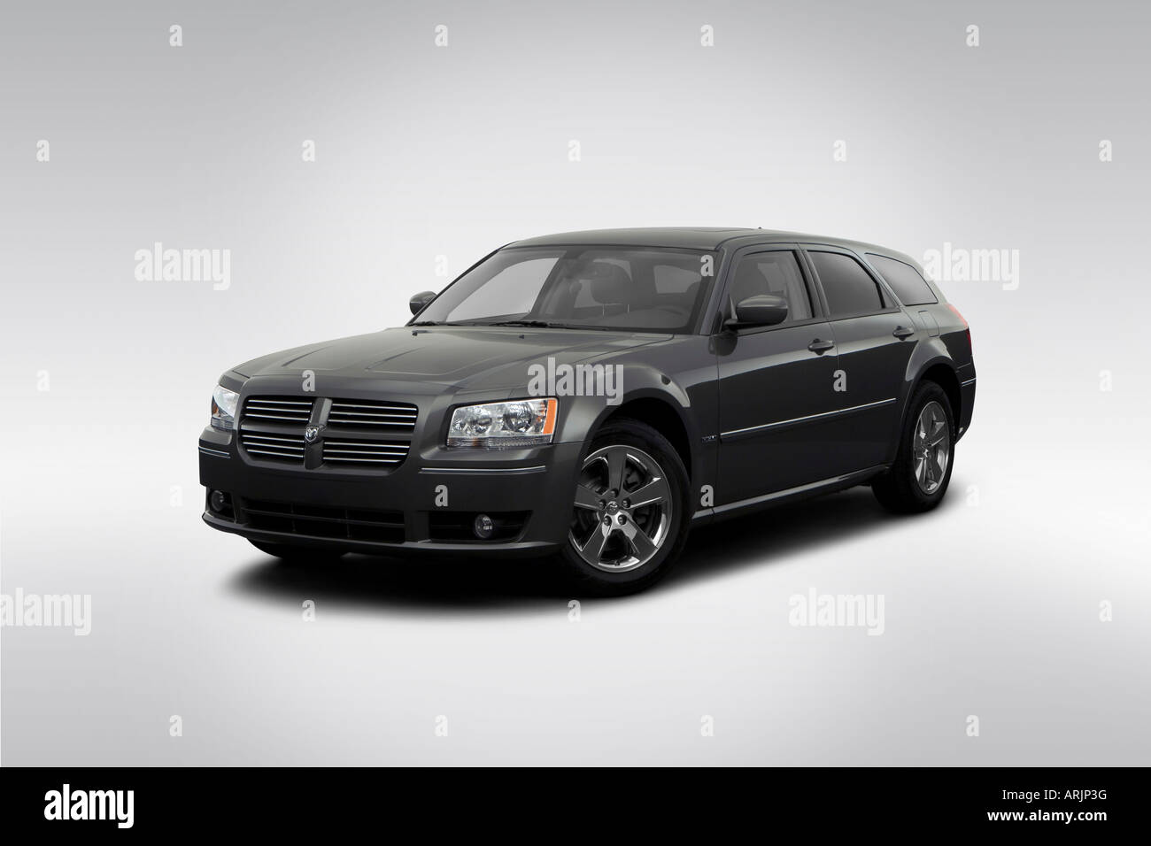 2008 Dodge Magnum R/T in Gray - Front angle view Stock Photo