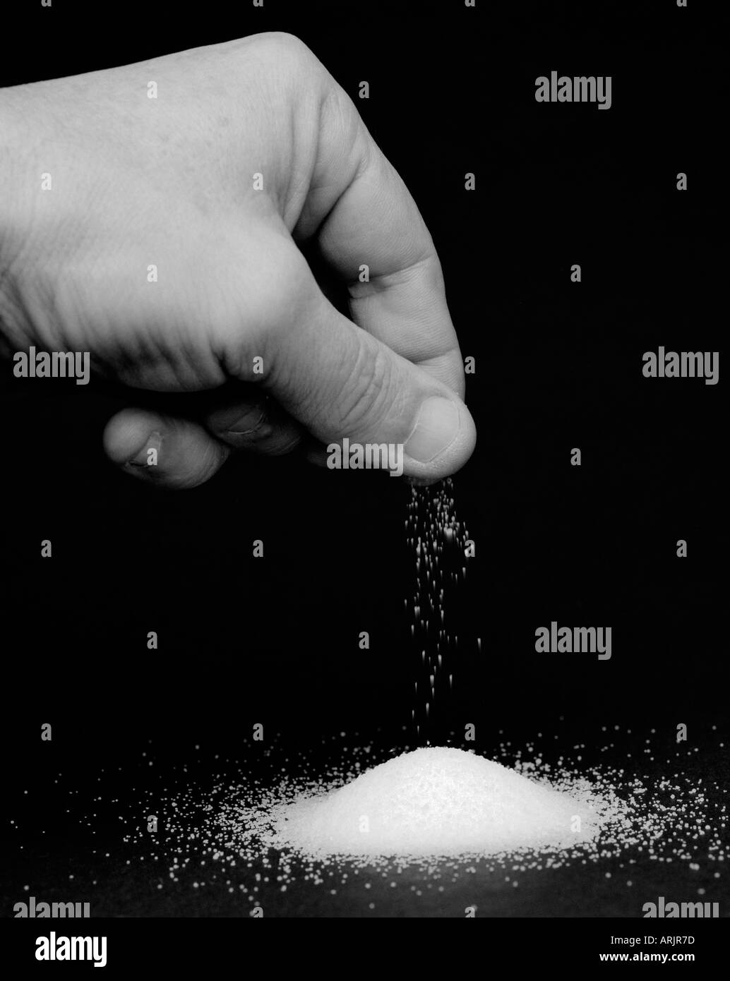 Take it with a pinch of salt black and white stock photos images alamy