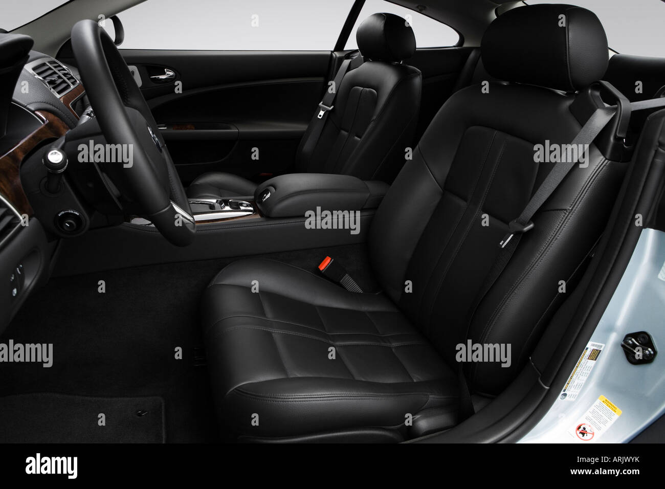 2008 Jaguar XK XK8 in Silver - Front seats Stock Photo