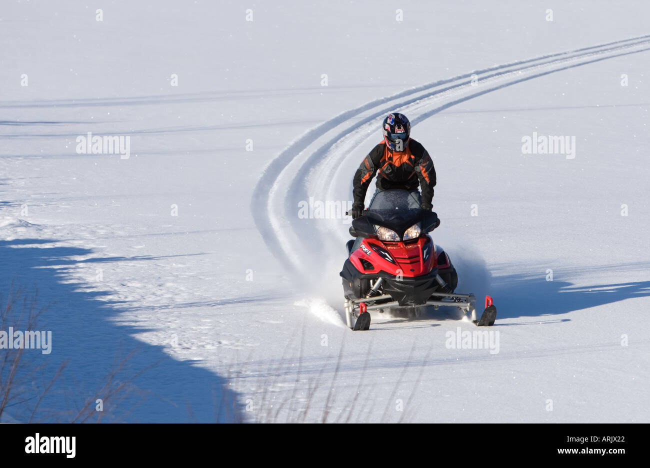 Snow Machine Driving Subzero driving hi-res stock photography and images - Alamy