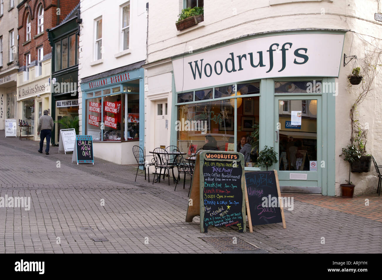 Cafe in Stroud Gloucestershire Stock Photo Alamy