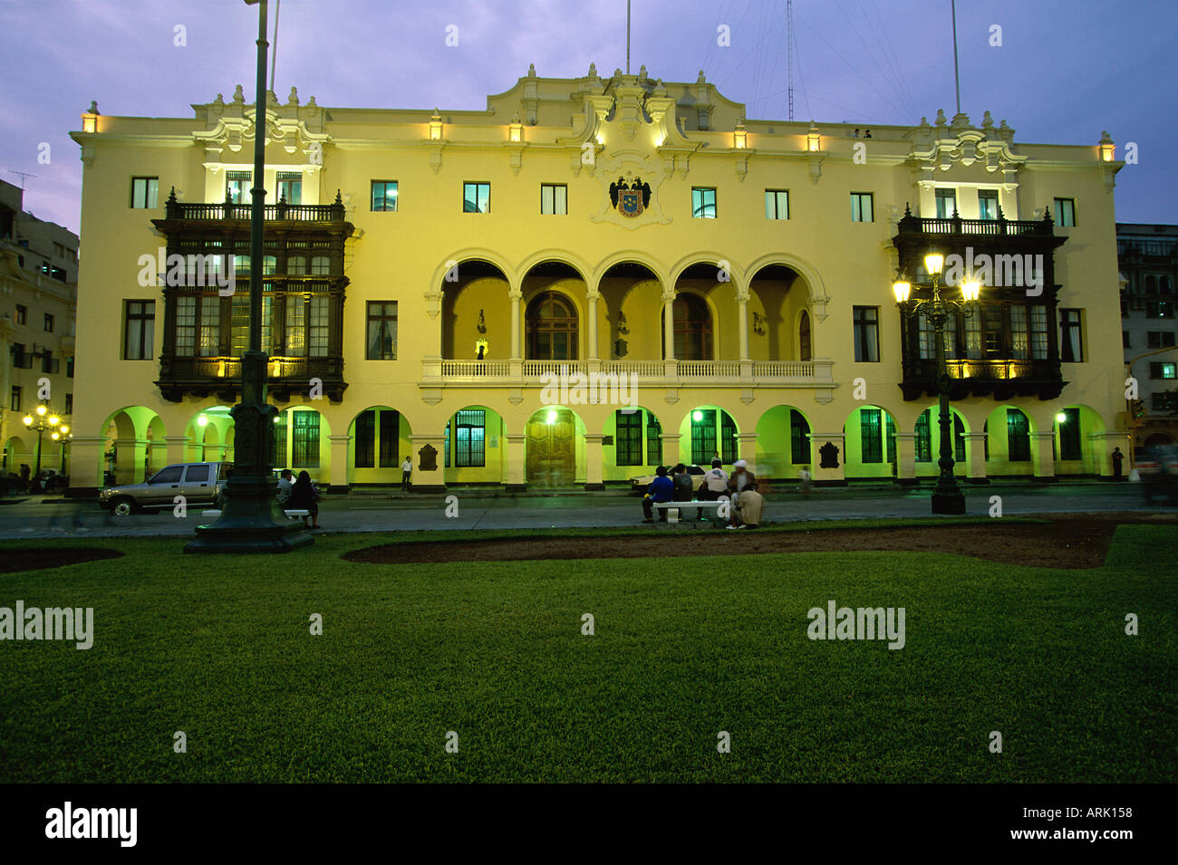 City Hall Lima Peru Stock Photo Alamy
