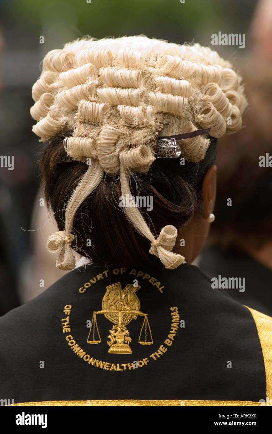 British Justice System. Lord Chancellors Breakfast. Judges walk from Westminster  Abbey to the House of Lords. London HOMER SYKES Stock Photo