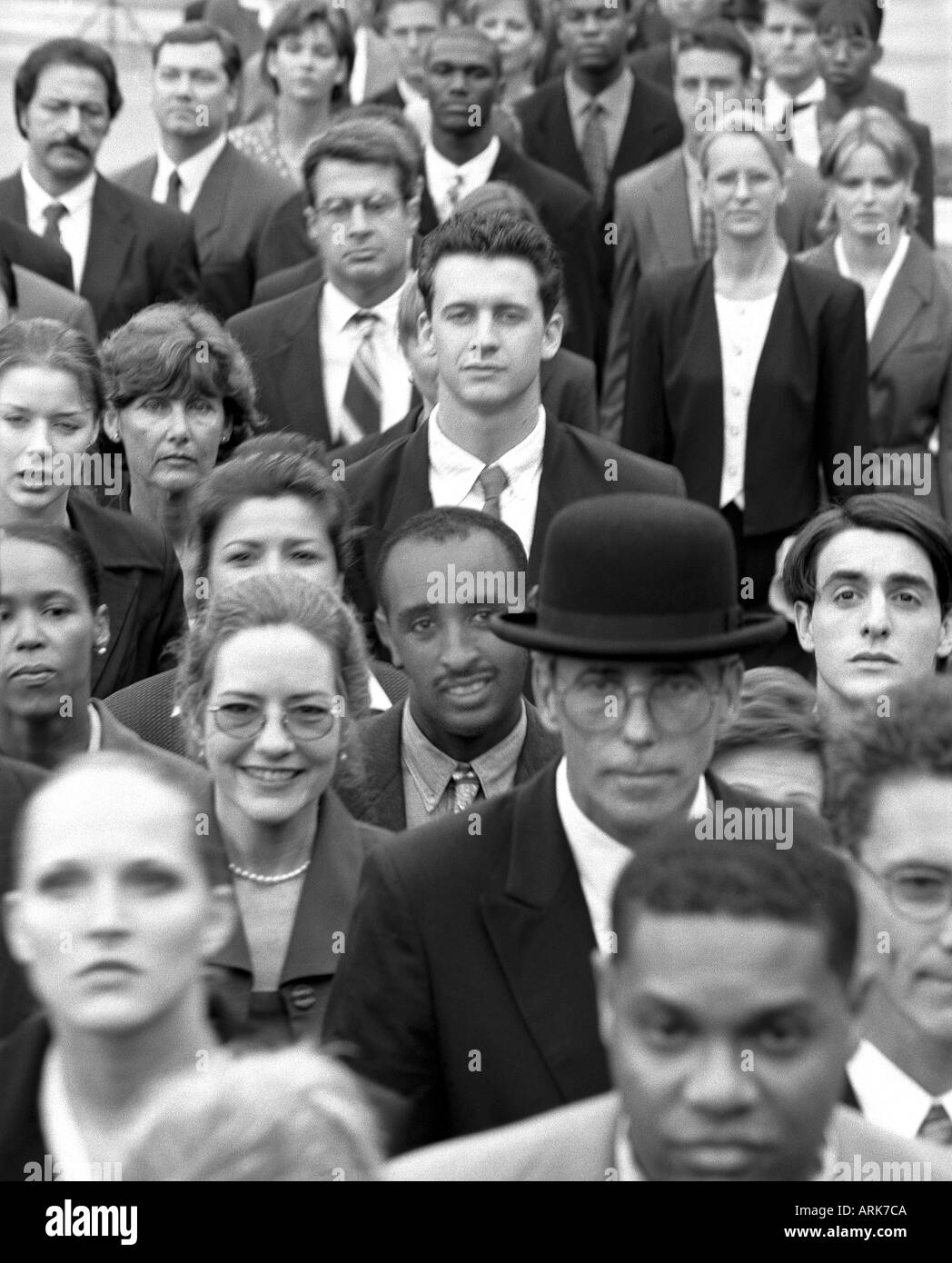 Diverse crowd Black and White Stock Photos & Images - Alamy
