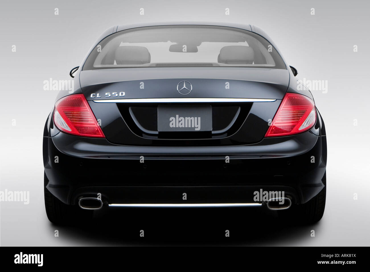 2008 MercedesBenz CLClass CL550 in Black Low/Wide Rear Stock Photo