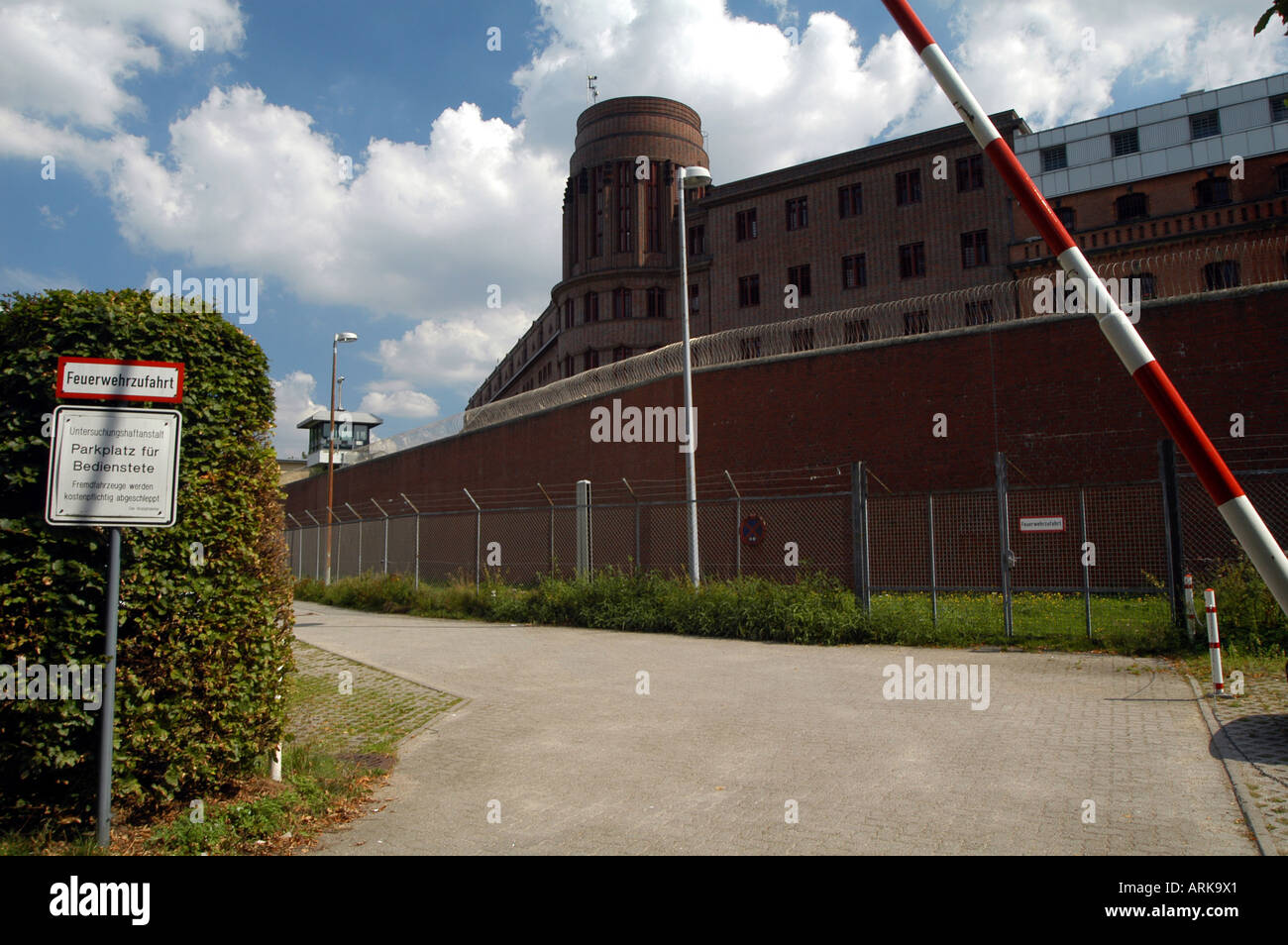 The remand center at the Holstenglacis in Hamburg, Germany Stock Photo
