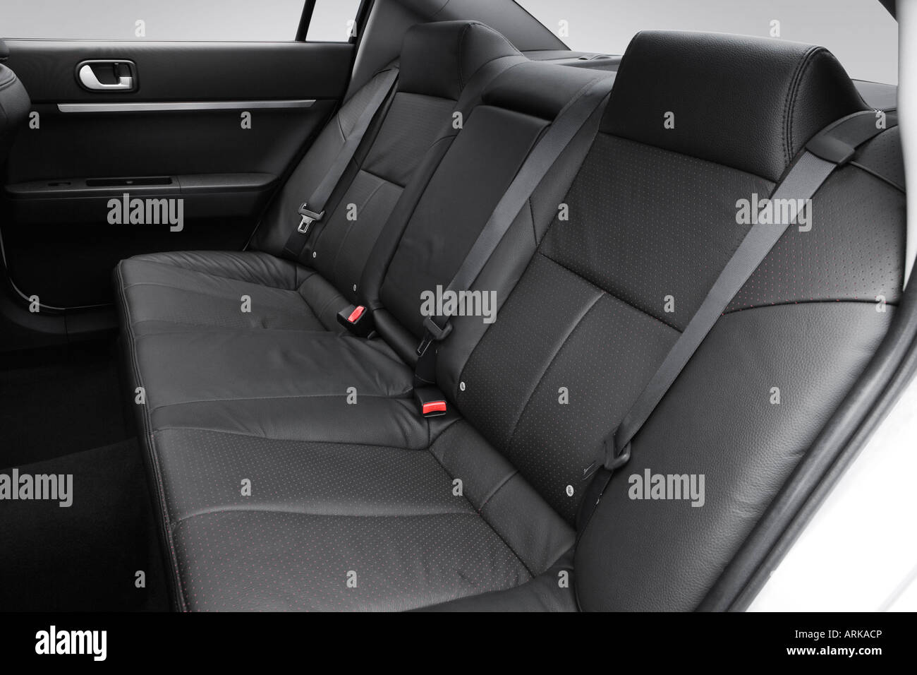 2008 Mitsubishi Galant Ralliart in Silver Rear seats Stock Photo