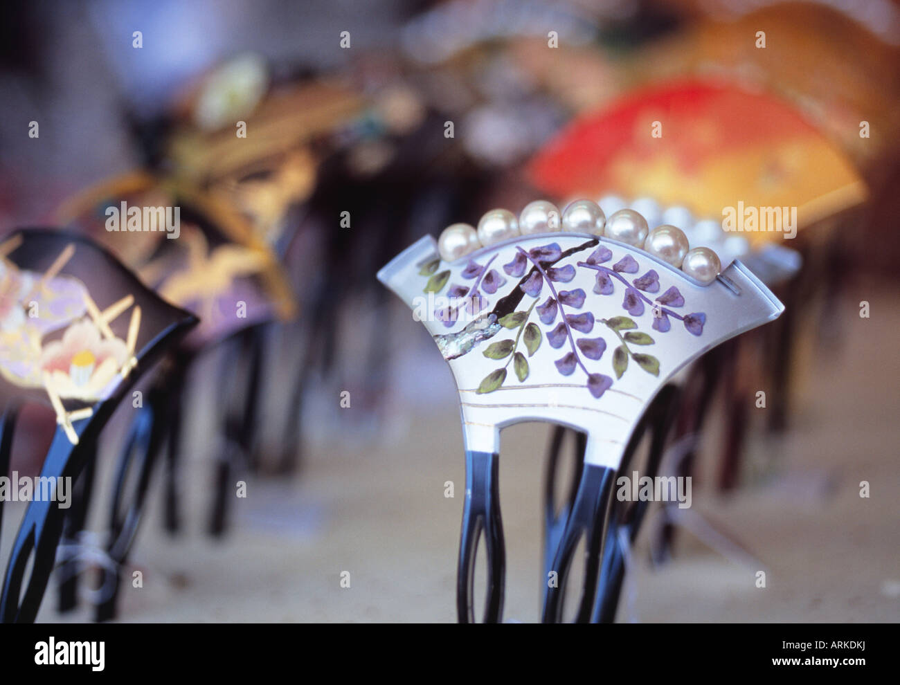 Japanese Traditional Hairpin Kanzashi Stock Photo 16076597 Alamy