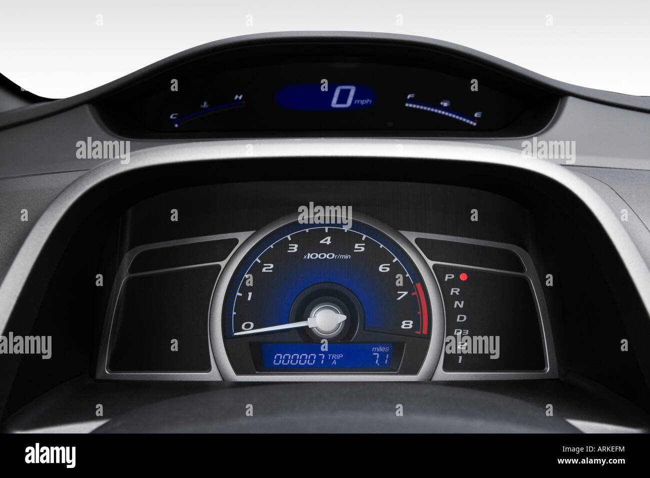 2008 Honda Civic EX in Gray Speedometer/tachometer Stock Photo Alamy
