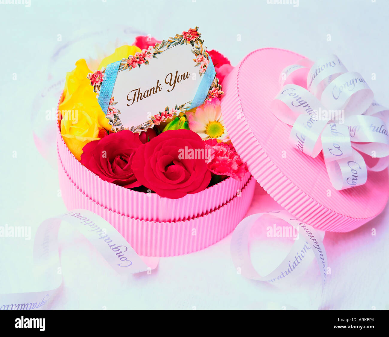 Thank you flowers Stock Photo - Alamy