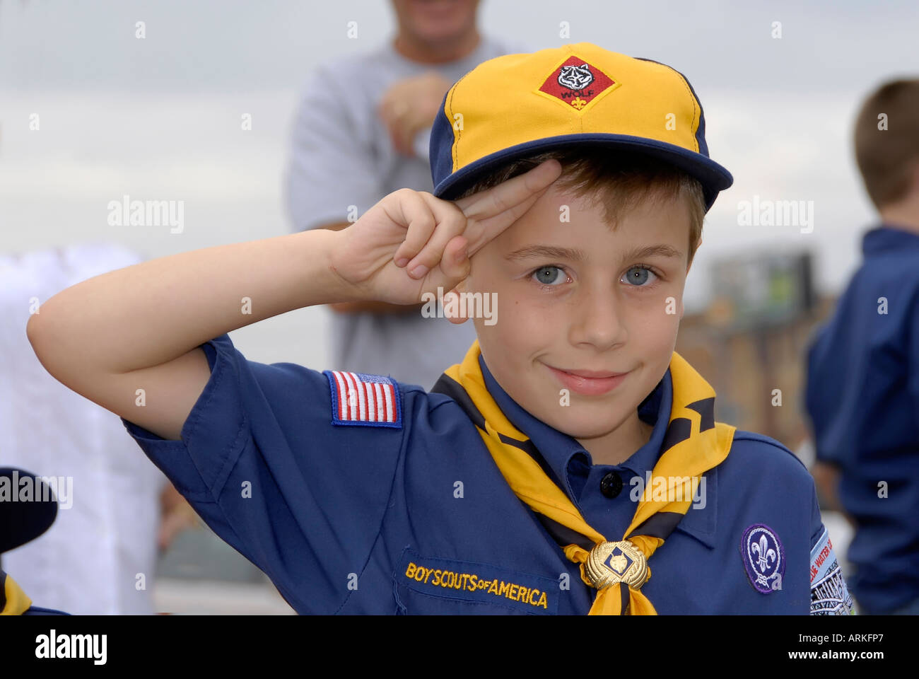 Cub scout salute hires stock photography and images Alamy