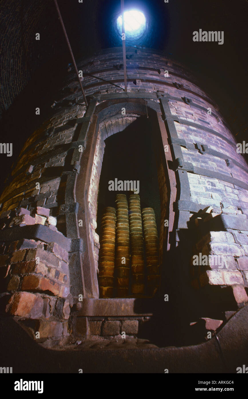 Industrial kiln at Longton Pottery Museum Stoke on Trent Staffordshire
