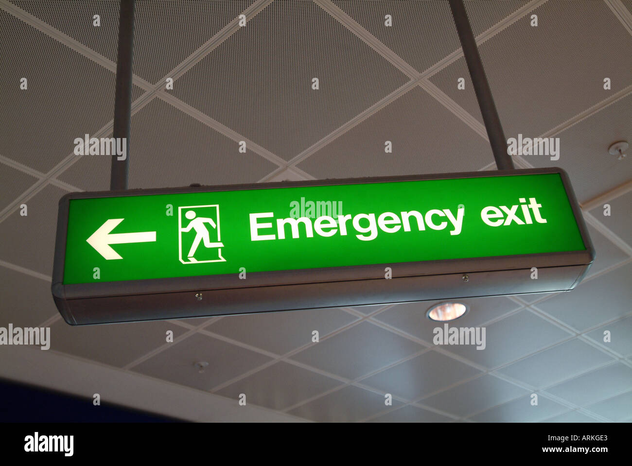 emergency exit Stock Photo