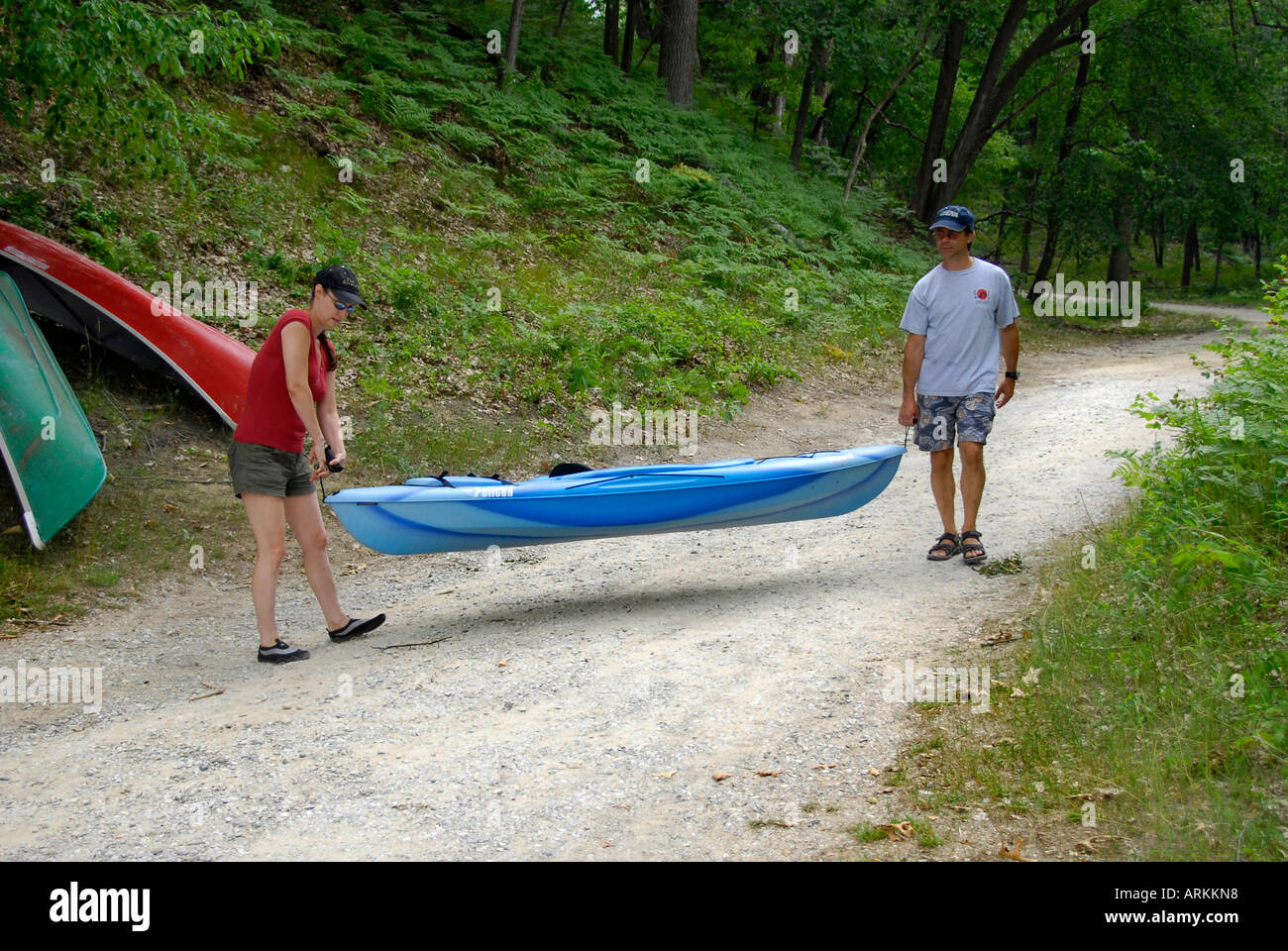 Canoeing on the Au Sable River at the Rifle River Recreational Area