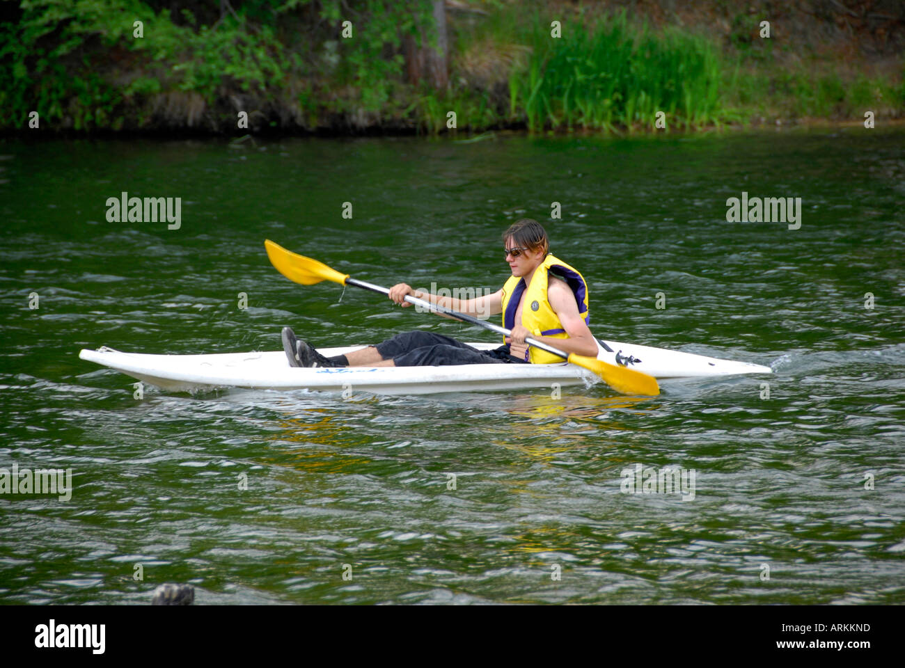 Canoeing on the Au Sable River at the Rifle River Recreational Area