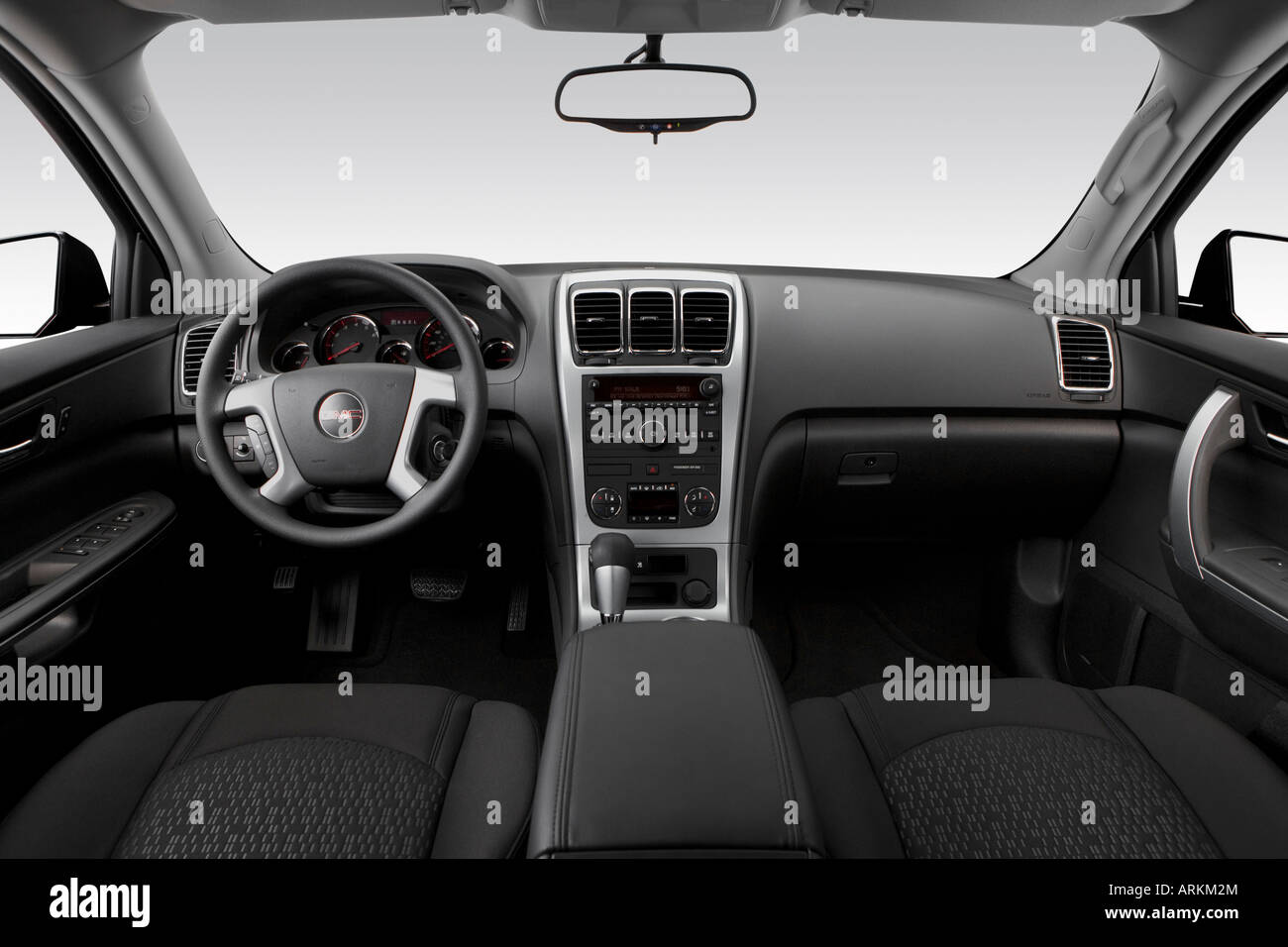 2008 GMC Acadia SLE in Black Dashboard, center console, gear shifter