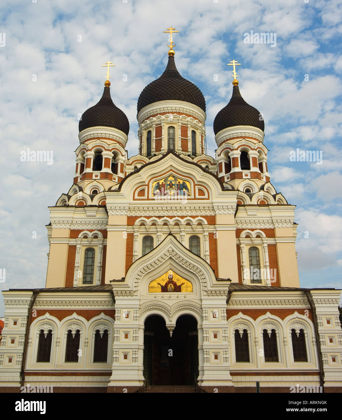 The 19th century Russian Orthodox Alexander Nevsky Cathedral on Toompea, Old Town,Tallinn, Estonia, Baltic States Stock Photo