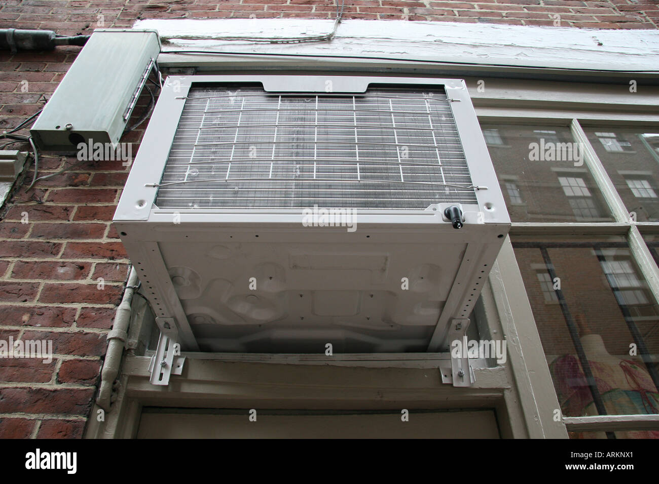 Air conditioner dripping water Stock Photo Alamy