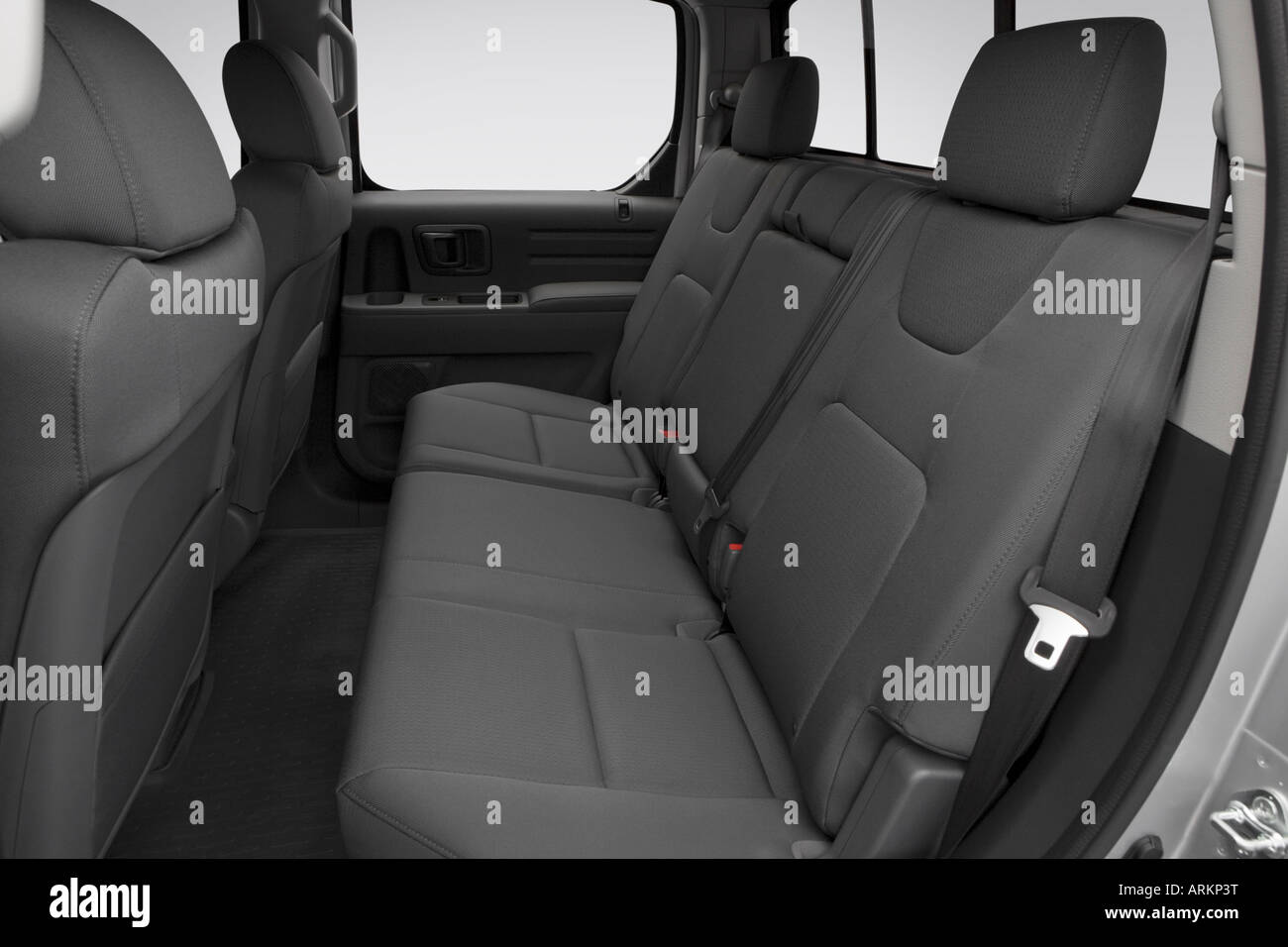 2008 Honda Ridgeline Rtx In Silver Rear Seats Stock Photo Alamy