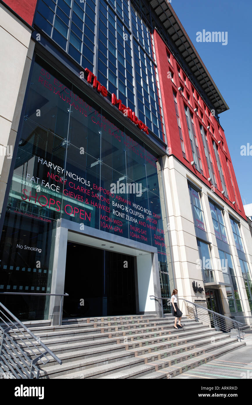 The Mailbox luxury shopping mall Birmingham city centre West